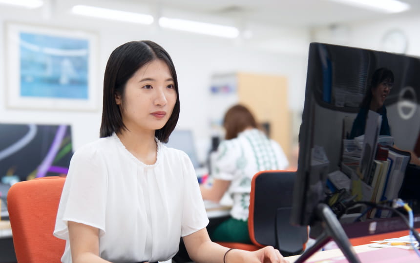 Fさんの仕事風景1